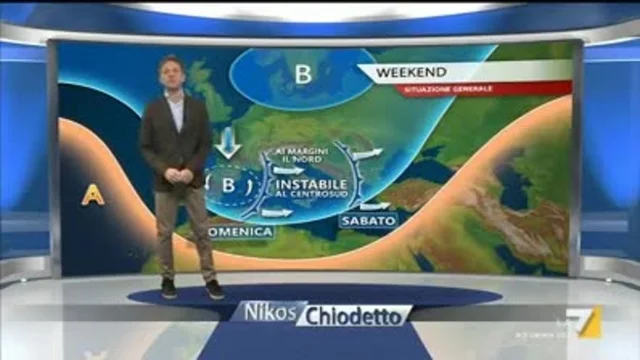 Il meteo della sera del 17 gennaio