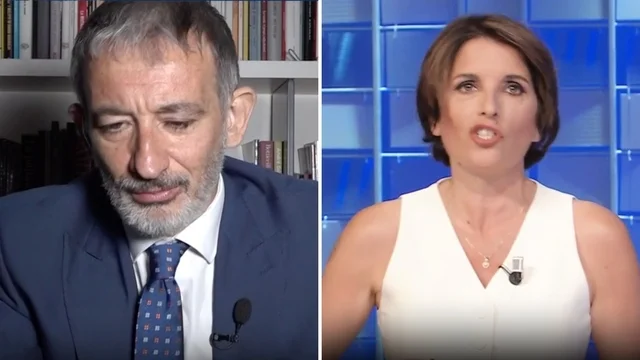 Botta e risposta Senaldi-Aprile a In Onda: "Mettiamo un distintivo giallo a chi non è antifascista", "Non scherziamo"