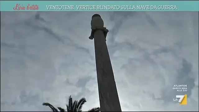 Ventotene, vertice blindato sulla nave da guerra