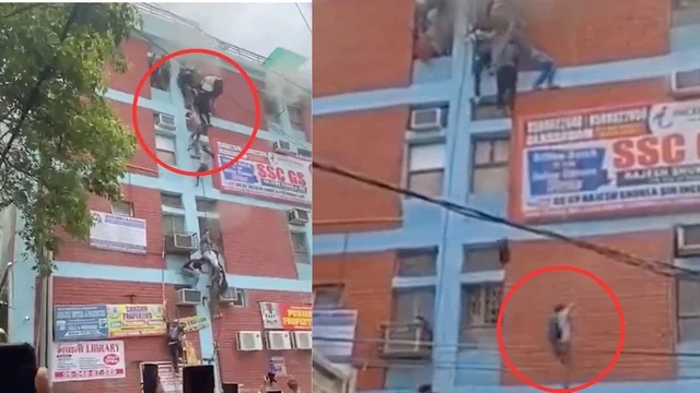 Gli studenti si buttano dalle finestre per scappare dal fuoco: le immagini drammatiche