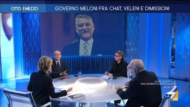 Governo Meloni fra chat, veleni e dimissioni - Otto e Mezzo - 23/10/2024