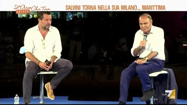 Matteo Salvini torna nella sua Milano... Marittima