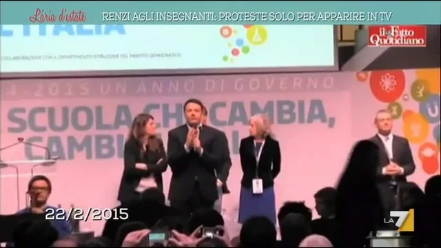 Renzi agli insegnanti: proteste solo per apparire in tv