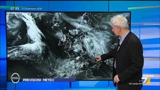 Il meteo del 21 dicembre