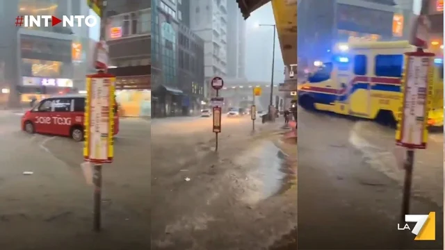 Maltempo, Hong Kong allagata: 200 mm di precipitazioni in una sola mattina