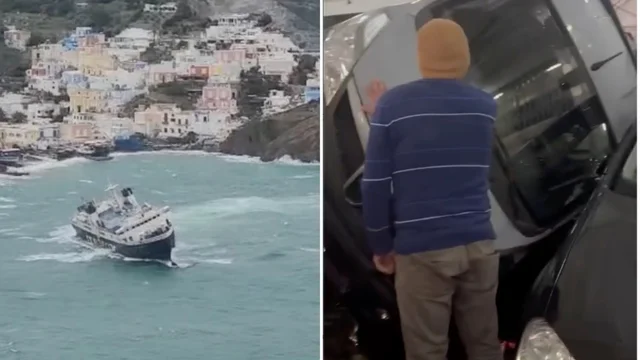 Paura a Ponza, traghetto rischia di ribaltarsi tra le onde: danni alle auto imbarcate