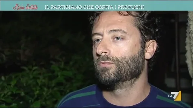 Il Partigiano che ospita i profughi