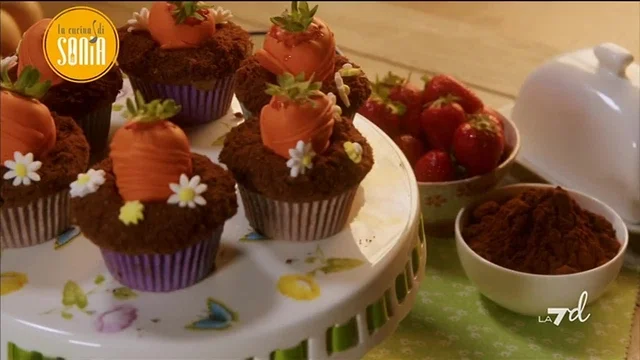 Cupcake carotina al cioccolato
