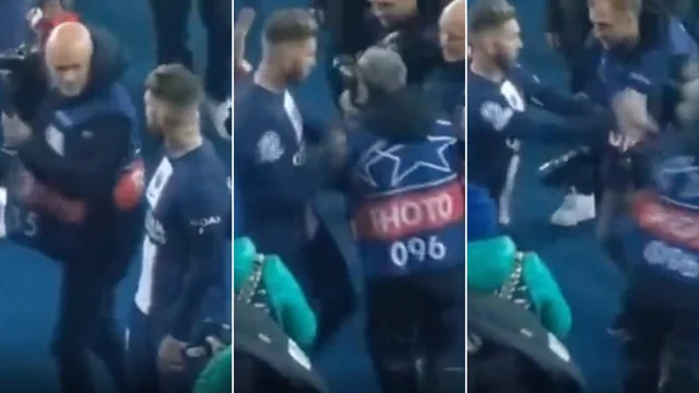 Sergio Ramos infastidito spintona via il fotografo