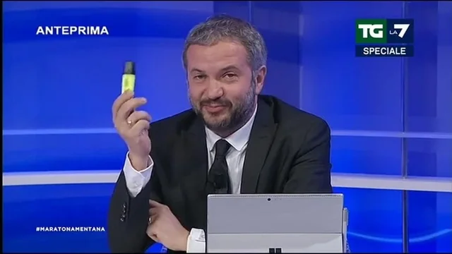 Mentana a Borghi: serve una penna per prendere appunti? No ho un evidenziatore