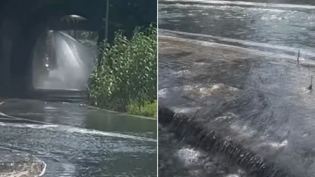Roma, tubatura si rompe e allaga le strade tra Mostacciano e l’Eur