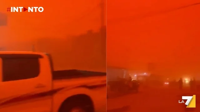 Tempesta di sabbia in Iraq: cielo rosso e migliaia di persone in ospedale