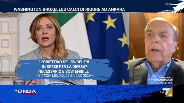 Bersani:"Se vuole reagire a Trump, ritiri l'aumento delle spese militari e si affianchi a Sánchez"