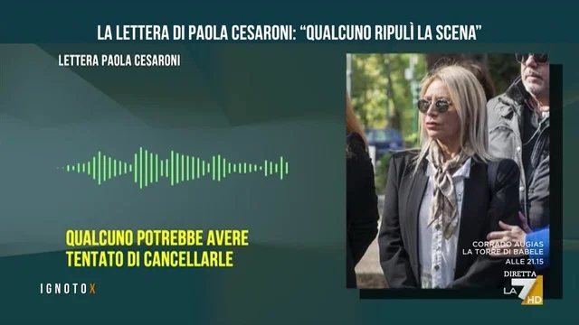 Delitto di via Poma, in esclusiva la lettera di Paola Cesaroni: "Qualcuno potrebbe aver tentato di cancellare le tracce"