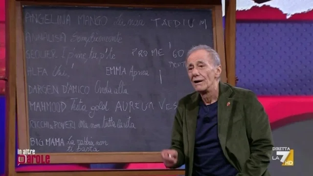 Da Mango a Geolier, Vecchioni traduce i titoli delle canzoni di Sanremo in Latino