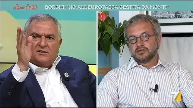 Lite Borghi - D'Anna: 'Se cambi partito te ne vai' 'Soldatino! Non seguo uno xenofobo come Salvini'