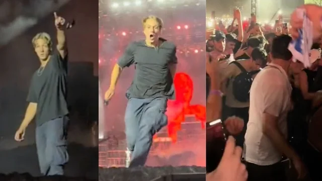 Concerto Travis Scott, un fan si lancia dal palco ma nessuno lo prende: il video è virale