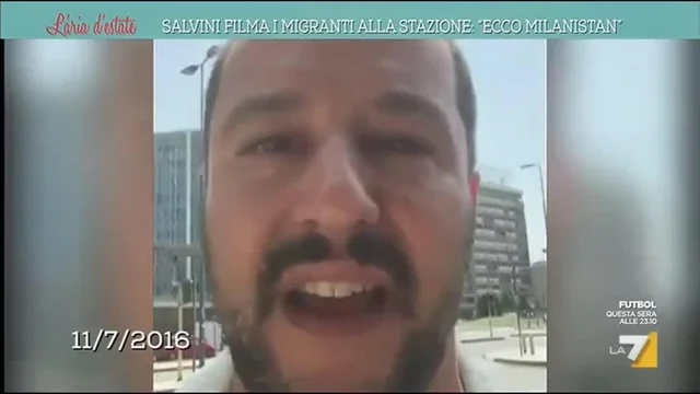 Salvini filma i migranti alla stazione: 'Ecco il Milanistan'