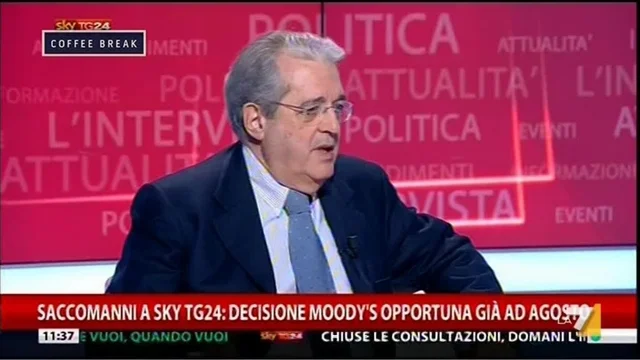 Saccomanni: l'economia italia non può virare in un momento
