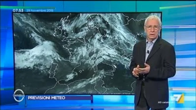 Le previsioni meteo del 29/11/2019