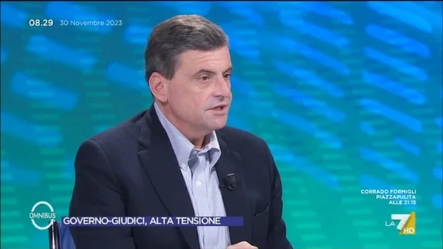 Governo-giudici, alta tensione - Omnibus, 30/11/2023