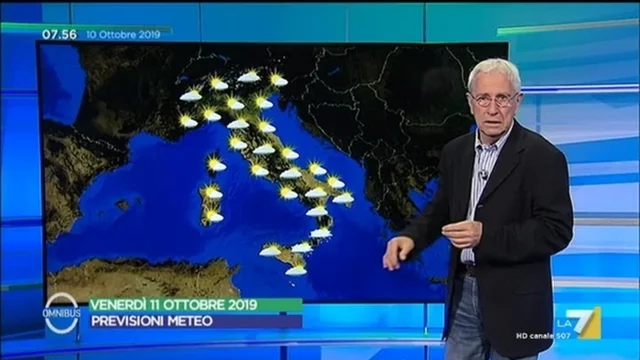 Le previsioni del tempo del 10 ottobre