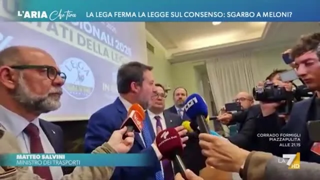 La Lega ferma la legge sul consenso: sgarbo a Meloni?