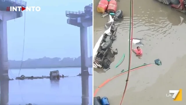 Tragedia in Gujarat: crolla il ponte tra Anand e Vadodara, veicoli precipitati nel fiume Mahisagar