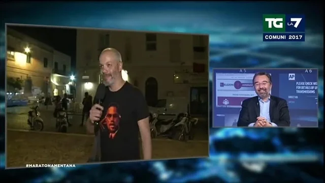 Diego Bianchi da Lampedusa: la serata è lunga - Damilano: io ho il mio kit maratona nella borsa