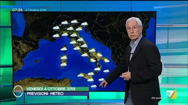 Le previsioni del tempo del 4 ottobre