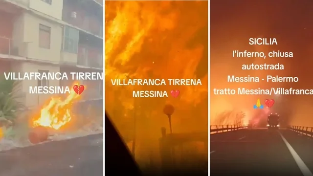 Incendio a Messina, la drammatica situazione tra scuole e viabilità: i video
