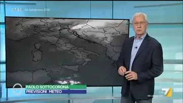 Il meteo del 24 settembre