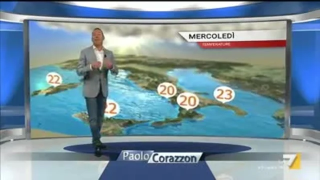 Il meteo della sera del 21 maggio