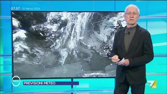 Le previsioni meteo di Paolo Sottocorona di oggi