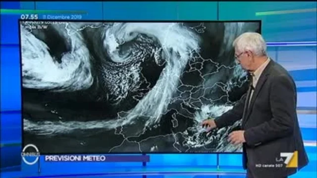 Le previsioni meteo del 11/12/2019