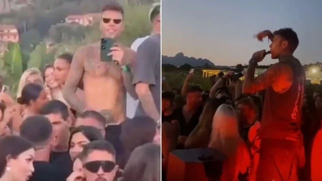 Sardegna, l'after party di Fedez nella villa da urlo: "Abbiamo fatto la storia", i video dai social