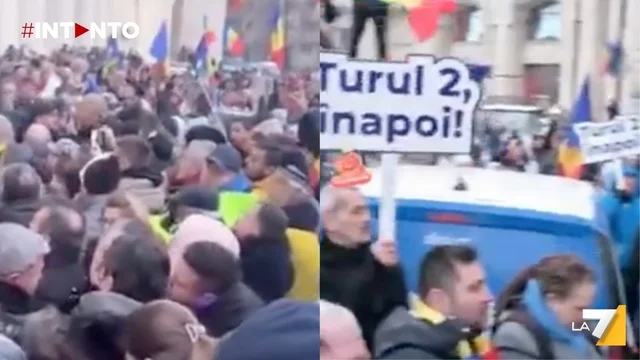 Romania: in migliaia in piazza protestano contro l’arresto di Călin Georgescu