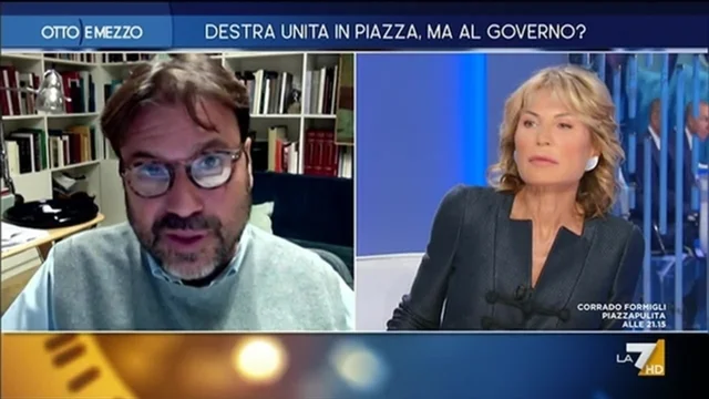 Destra unita in piazza, ma al Governo? Otto e Mezzo - Puntata del 22/09/2022