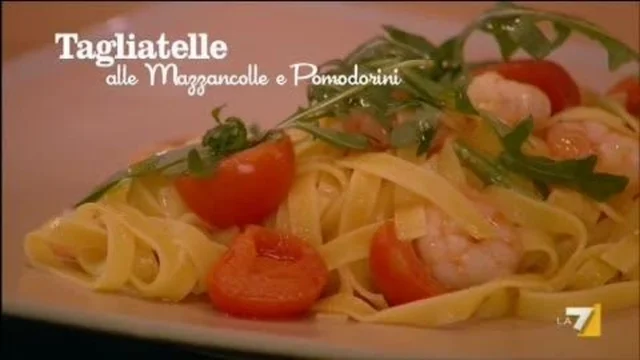 Tagliatelle alle Mazzancolle e Pomodorini