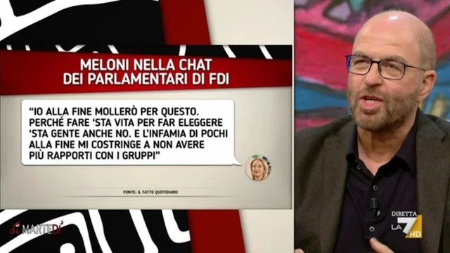 Meloni furiosa nella chat di FdI, Gramellini: "Infami? Chi siamo noi per contraddirla..."