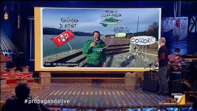 Tutta la verità sul digiuno per Salvini nella ricostruzione di Makkox