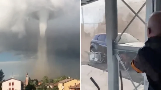 Carpi, tromba d'aria distrugge l'aeroporto: le impressionanti immagini