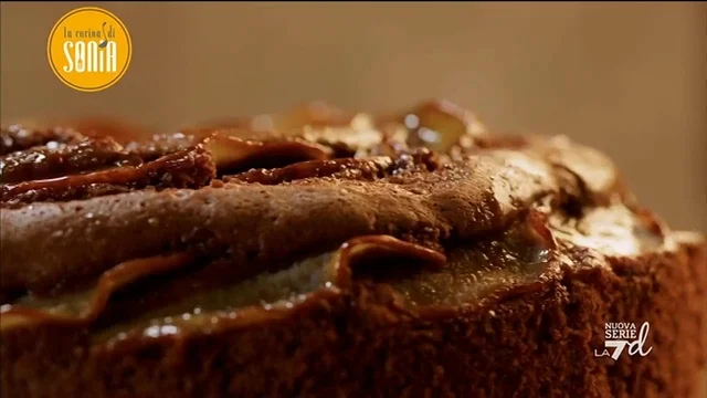 Chiffon cake pere e cioccolato