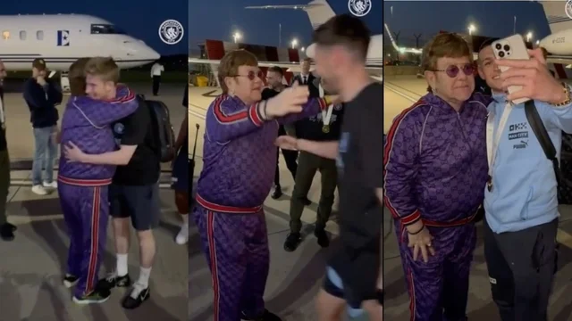 FA Cup, Elton John aspetta la squadra all'aeroporto: la reazione dei giocatori è fantastica