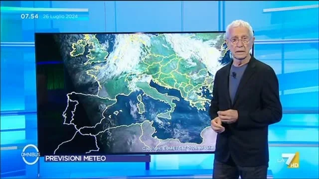 Le previsioni meteo di oggi di Paolo Sottocorona
