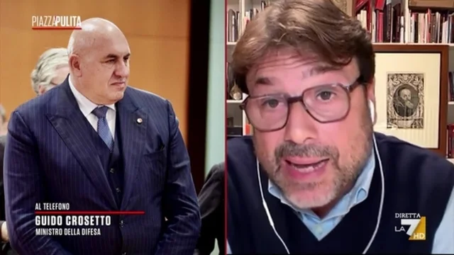 Scontro in diretta tra Montanari e Crosetto: "Propaganda di un complice del genocidio"