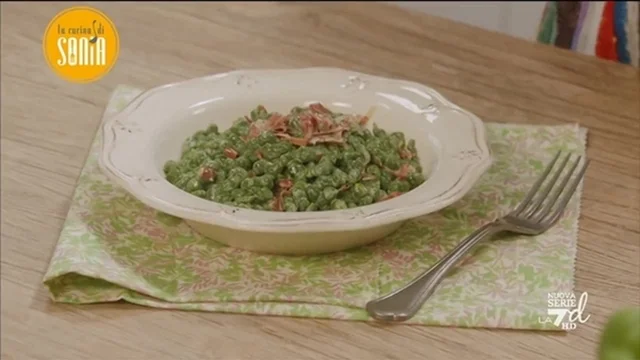 Spatzle agli spinaci speck e panna