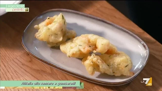 Frittelle allo zenzero e gamberetti