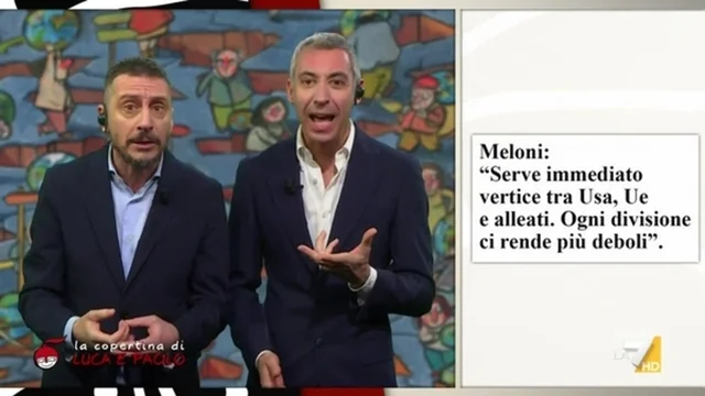 Luca e Paolo: "Stiamo con l'Ucraina, ma la Meloni?"
