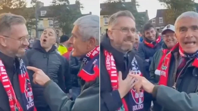 Casini ed il sindaco Lepore a Liverpool in versione ultras per seguire il Bologna: il video dai social